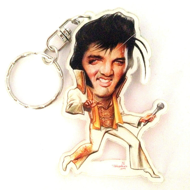 Elvis Presley Music Legends Caricature Acrylic Keyring