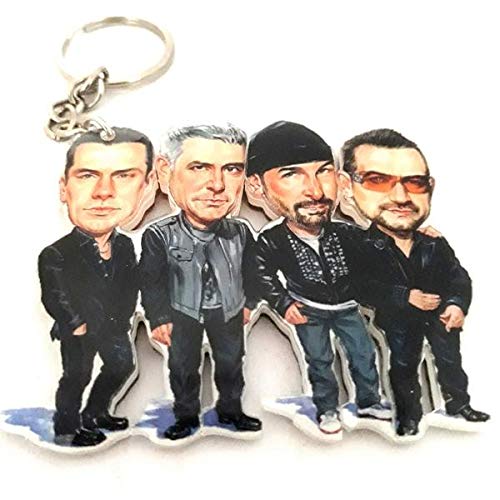 Portachiavi In Metallo Caricature Music Legends-U2