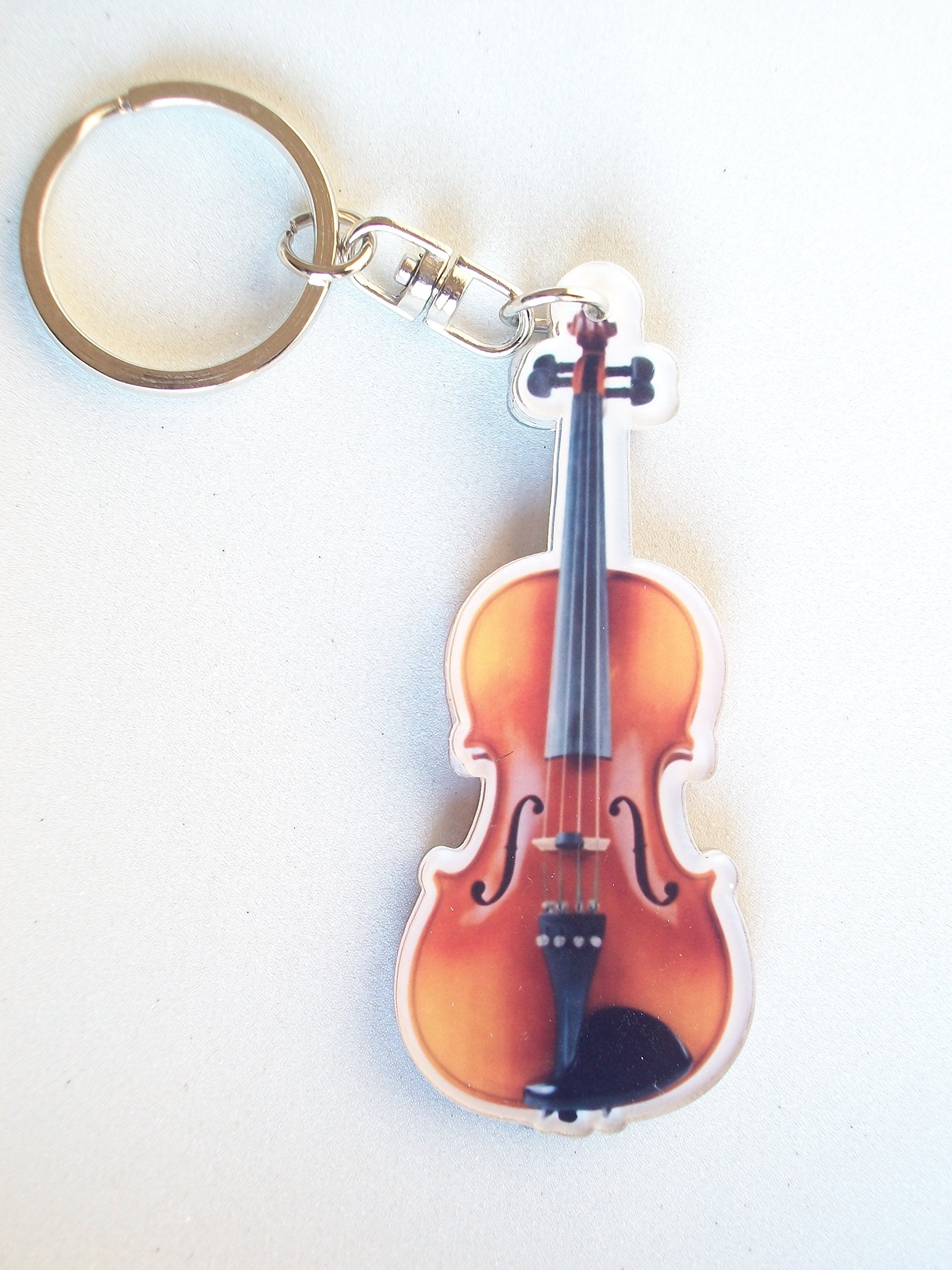 Acrylic Violin Keyring