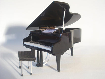 Hand made Wooden Miniature White Piano Replica