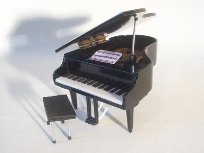Hand made Wooden Miniature White Piano Replica