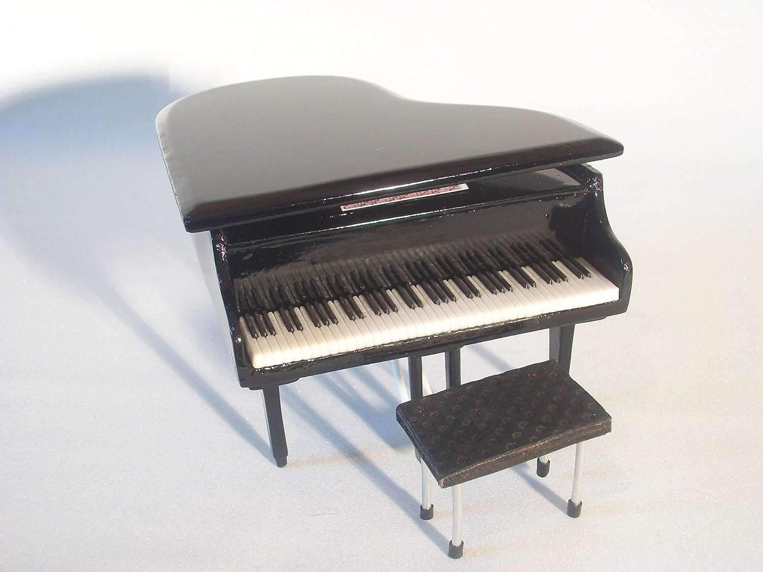 Hand made Wooden Miniature White Piano Replica