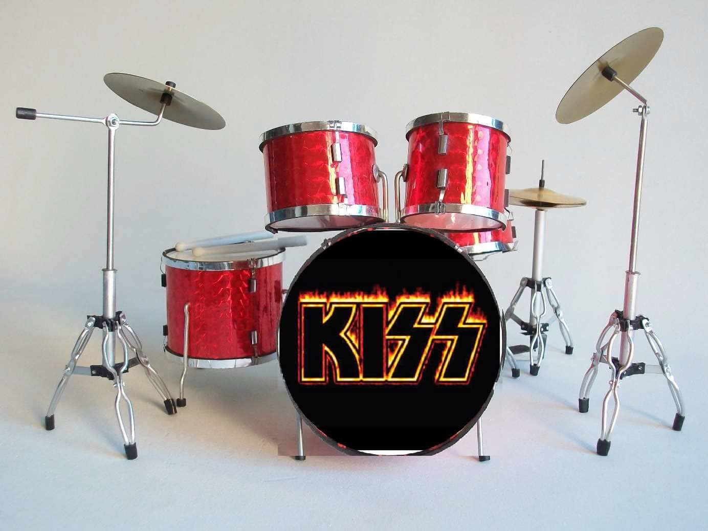 Mini Batteria Da Collezione Replica Mod. Red Chrome