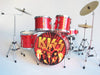 Mini Batteria Da Collezione Replica Mod. Red Chrome