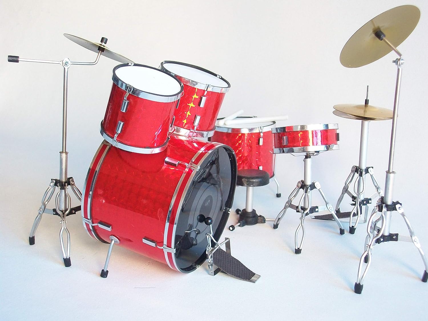 Mini Batteria Da Collezione Replica Mod. Red Chrome