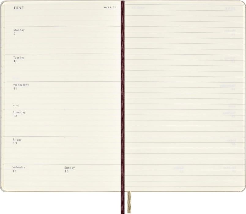 Moleskine Weekly Planner Wizarding World Harry Potter Spells Collection Wingardium Leviosa, 12-Month Weekly Planner, Phosphorescent Hardcover, Large Size 13 x 21 cm