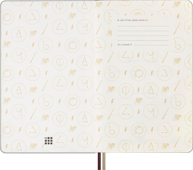 Moleskine Weekly Planner Wizarding World Harry Potter Spells Collection Wingardium Leviosa, 12-Month Weekly Planner, Phosphorescent Hardcover, Large Size 13 x 21 cm