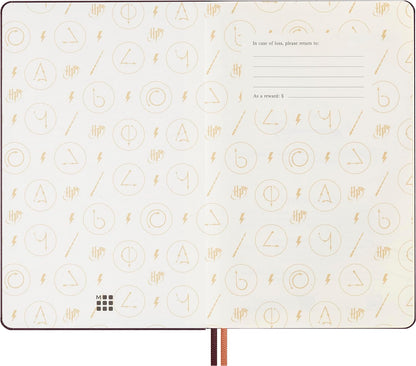 Moleskine Daily Planner Wizarding World Harry Potter Spells Collection Accio, 12-Month Daily Planner, Phosphorescent Hardcover, Large Size 13 x 21 cm