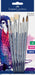 Faber-Castell Brush Set 6 Pieces, Wood Unisex, Multicoloured, 6-teilig