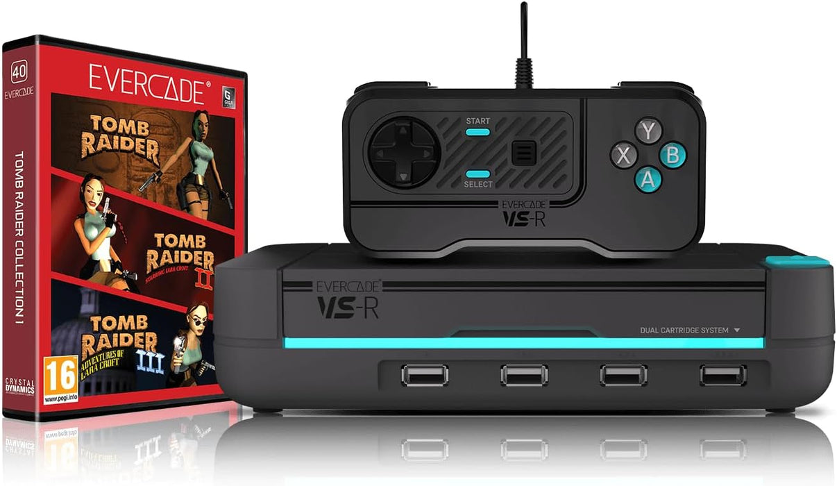 Evercade VS-R Console with Tomb Raider 1, 2 & 3