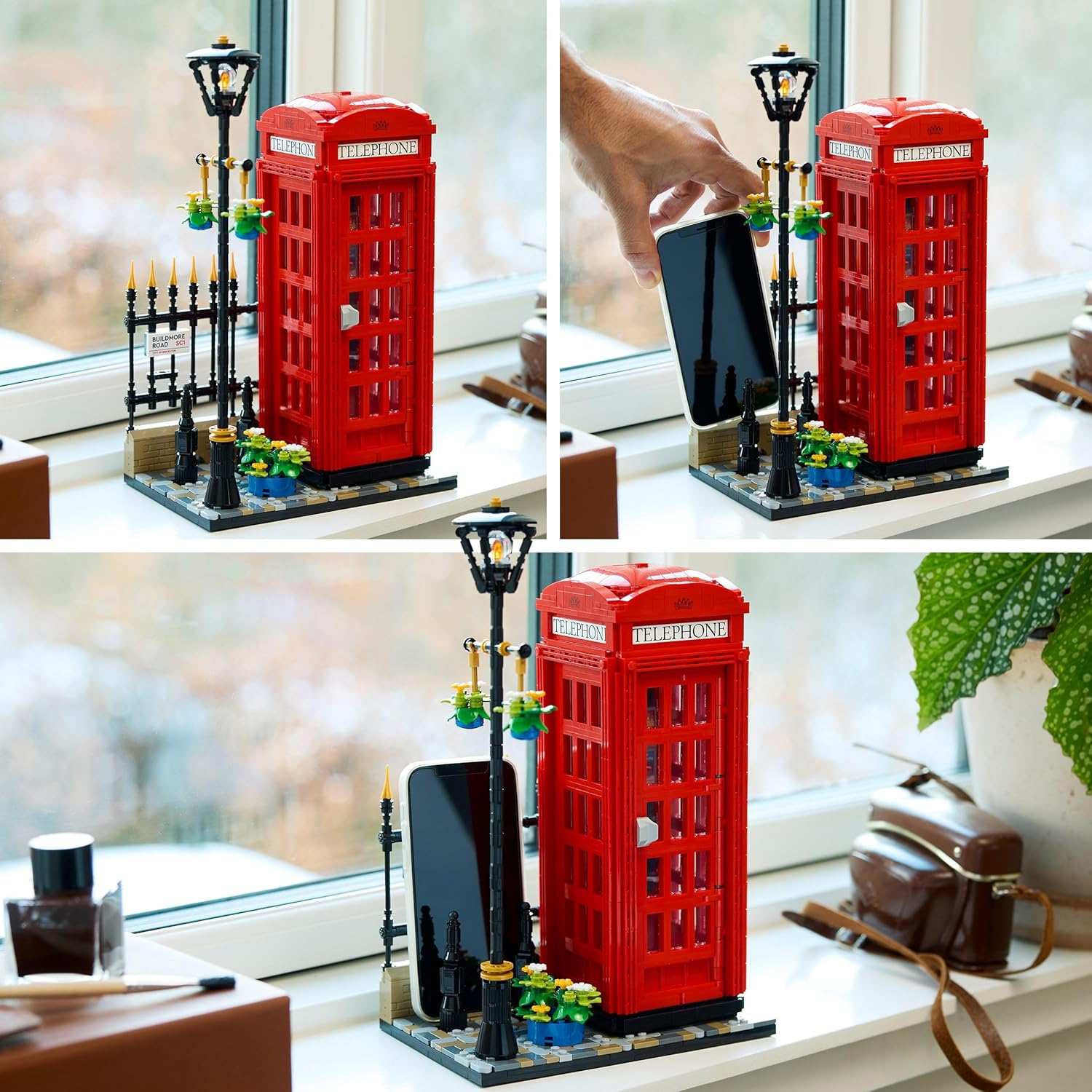 LEGO Ideas 21347 Cabine Téléphonique Londonienne Décoration Maison pour les Anglophiles