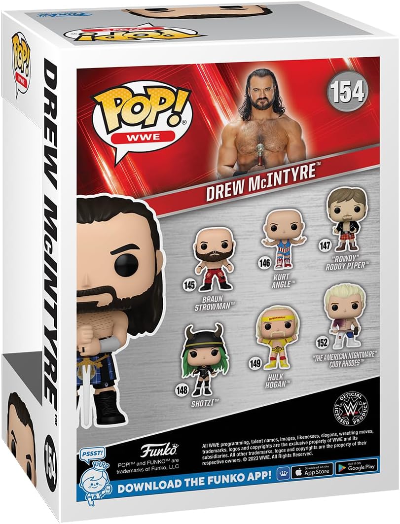 Funko POP! WWE: Drew McIntyre - Collectable Vinyl Figure - Gift Idea - Official Merchandise - Toys for Kids & Adults - Sports Fans - Model Figure for Collectors and Display