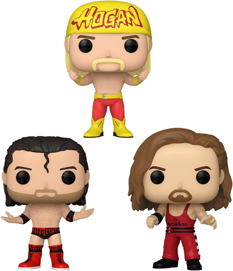 Funko POP! WWE: Hulk Hogan & Outsiders 3PK - Collectable Vinyl Figure - Gift Idea - Official Merchandise - Toys for Kids & Adults - Sports Fans - Model Figure for Collectors and Display
