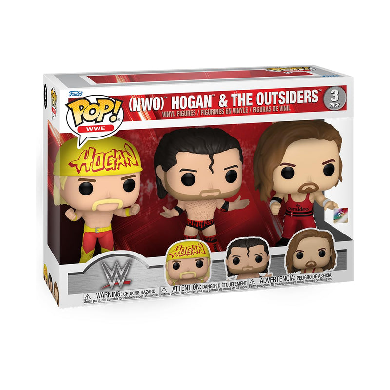Funko POP! WWE: Hulk Hogan & Outsiders 3PK - Collectable Vinyl Figure - Gift Idea - Official Merchandise - Toys for Kids & Adults - Sports Fans - Model Figure for Collectors and Display
