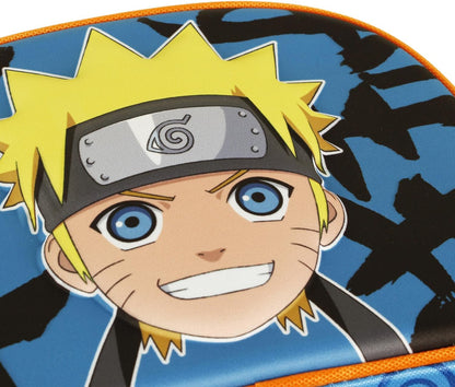 Naruto Happy-3D Lunch Bag, Blue, 25.5 x 20 cm