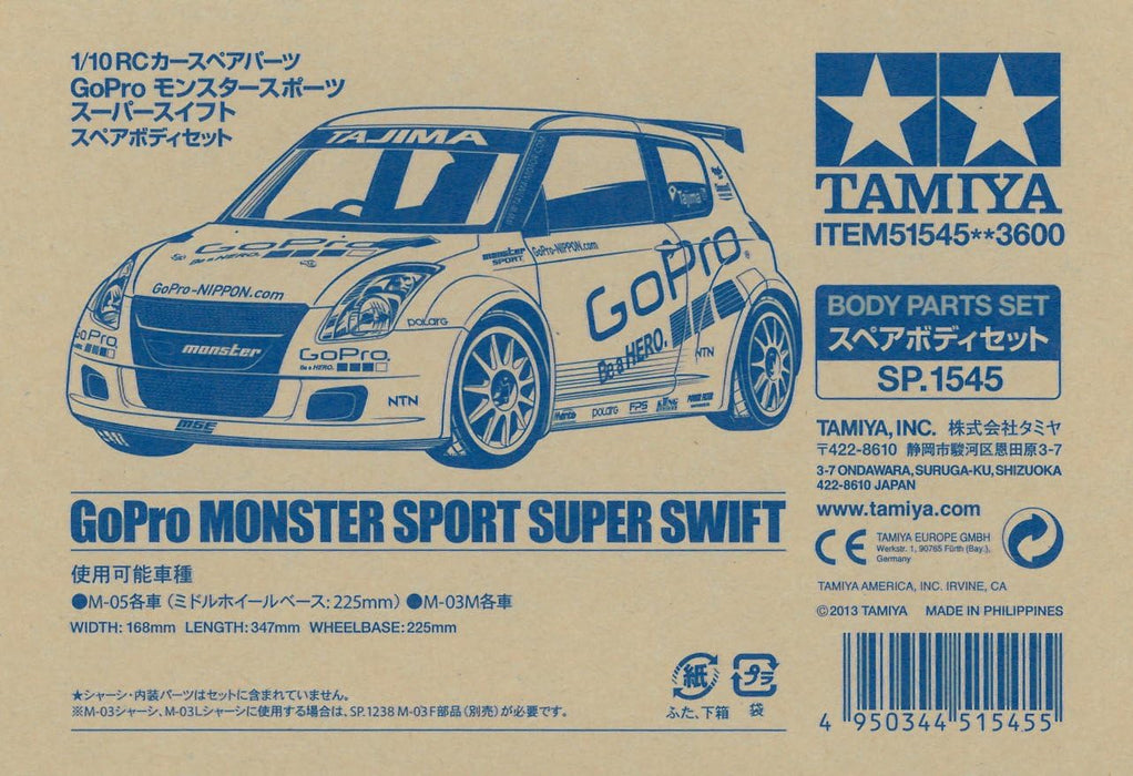 Tamiya Body Set 300051545 Go Pro Monster Sport SUP Swift