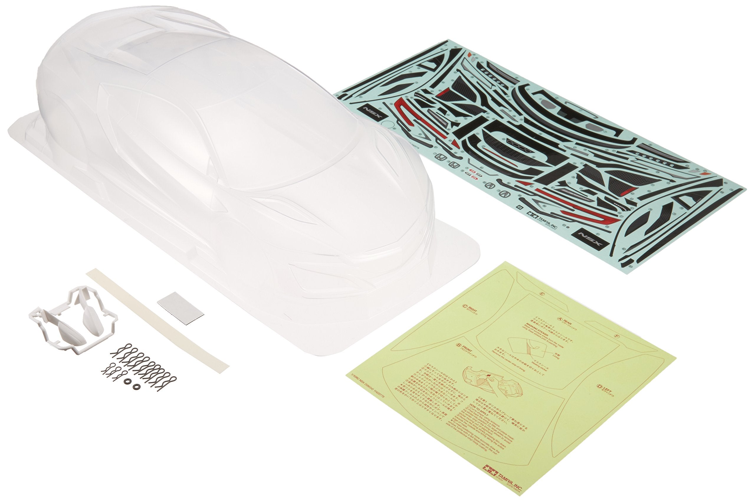 Tamiya 51586 Car Body Kit Honda NSX/ACURA NSX 257 mm, Part, Model Making, Accessories