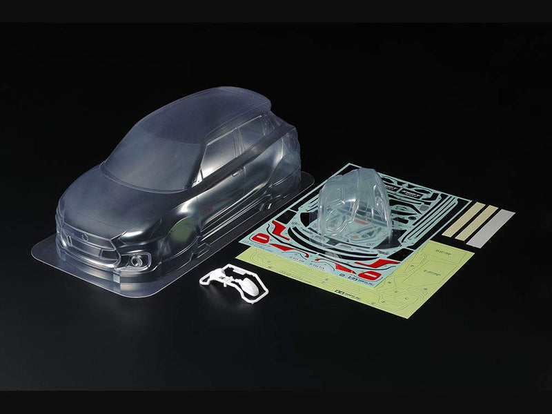 TAMIYA- Auto Juego Suzuki Swift Sport M-C WB239 mm, Accesorios para Coche teledirigido, carrocería de Repuesto, maquetas RC, Color Transparente (51652
