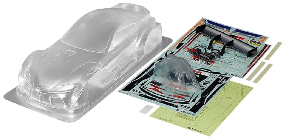 TAMIYA 51678 kit au Tom's GR Supra Remote Controlled car, Replacement Body, RC Making, Model Building Accessories