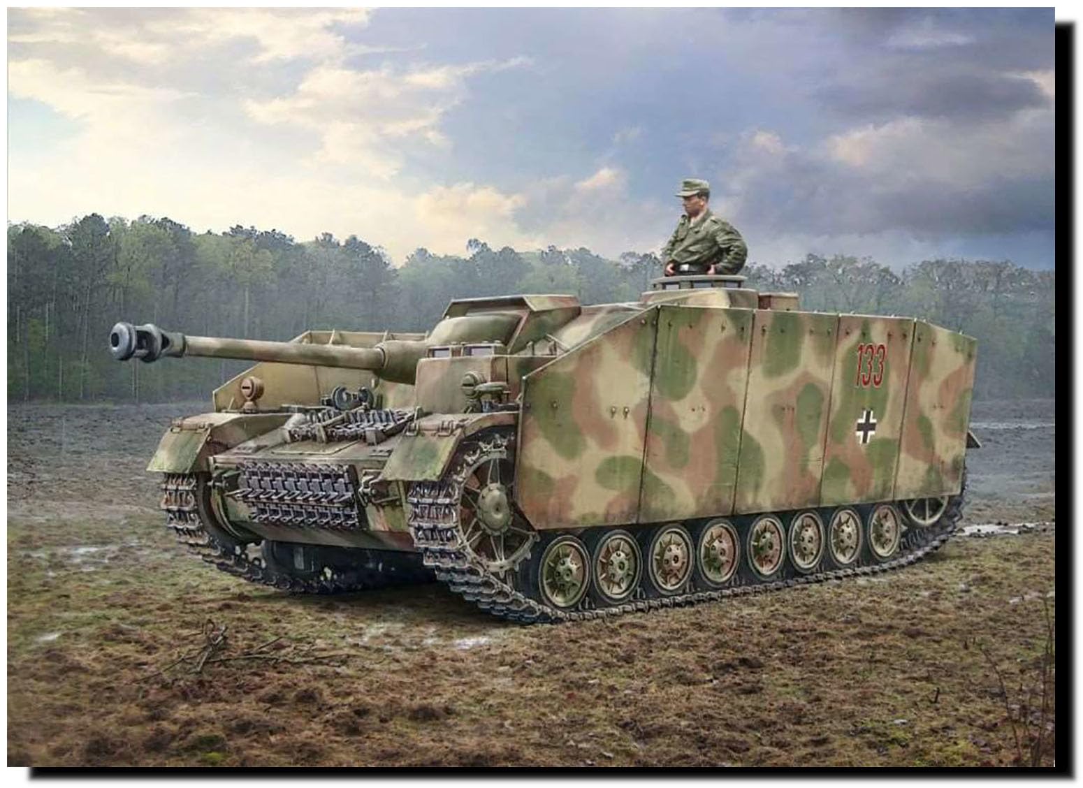 Italeri 0223 1:35 Dt. Sd.Kfz.167 Sturmgeschütz IV – Modélisme, kit de construction, modélisme, bricolage, loisirs, collage, kit de construction en plastique, fidèle aux détails, kit de char