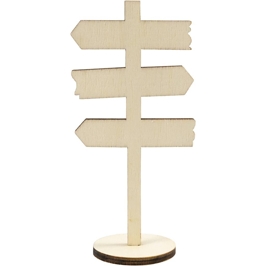 Creativ Company - Houten Bord Pijlen op Voet 12cm