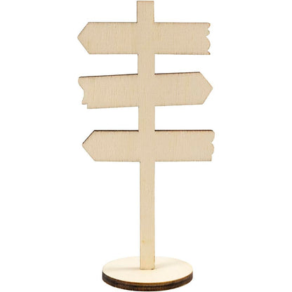 Creativ Company - Houten Bord Pijlen op Voet 12cm