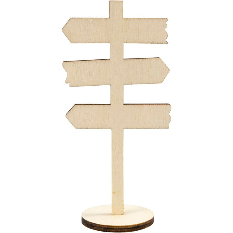 Creativ Company - Houten Bord Pijlen op Voet 12cm
