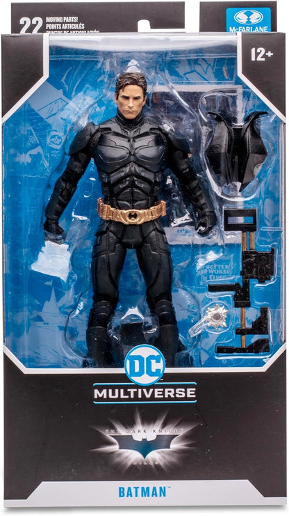 DC Multiverse 17.8 cm Batman Action Figure (The Dark Knight) with Skydiving Gear - Highly Detailed Collectible for Fans and Collectors