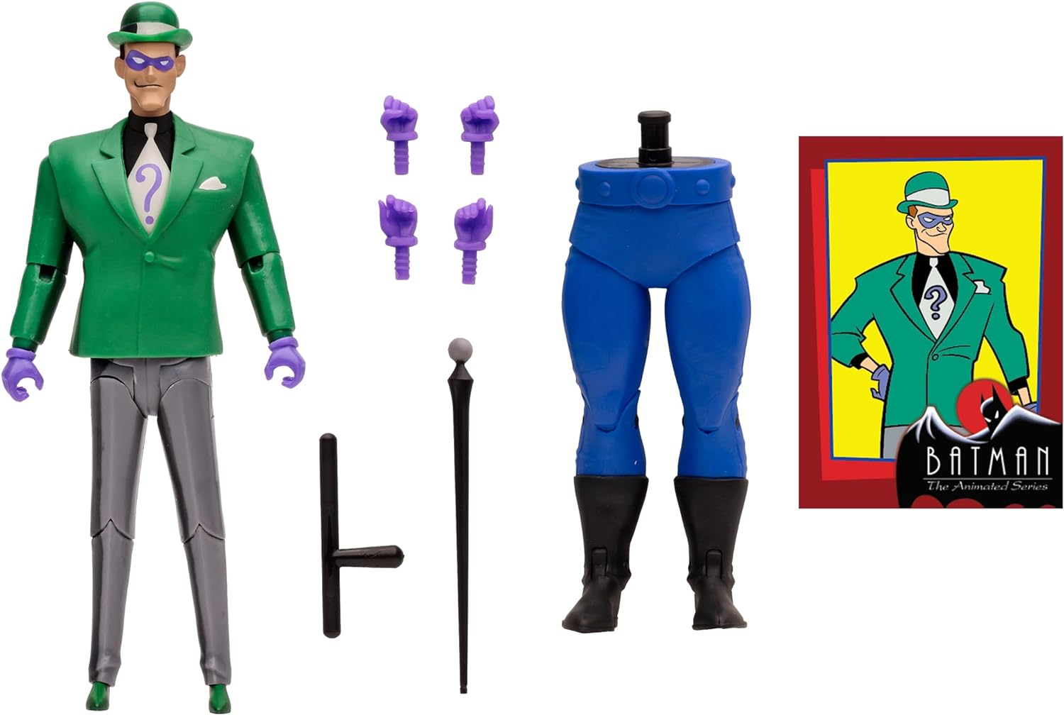 DC Direct - Batman: The Animated Series The Riddler 6in Action Figure - Build-A Wave 2
