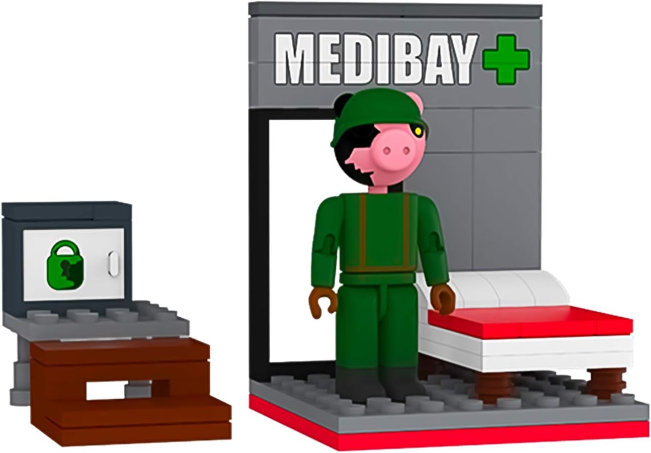PIGGY Single Figure Buildable Set-Soldier (Includes DLC Items)