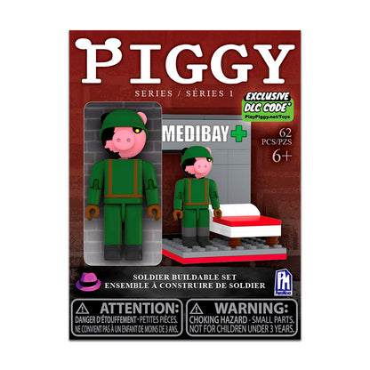 PIGGY Single Figure Buildable Set-Soldier (Includes DLC Items)