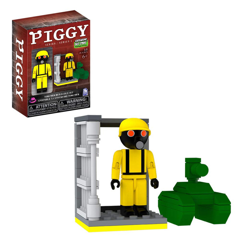 PIGGY - Torcher Figure Buildable Set - Torcher Building Brick Set Series 1 - Includes DLC