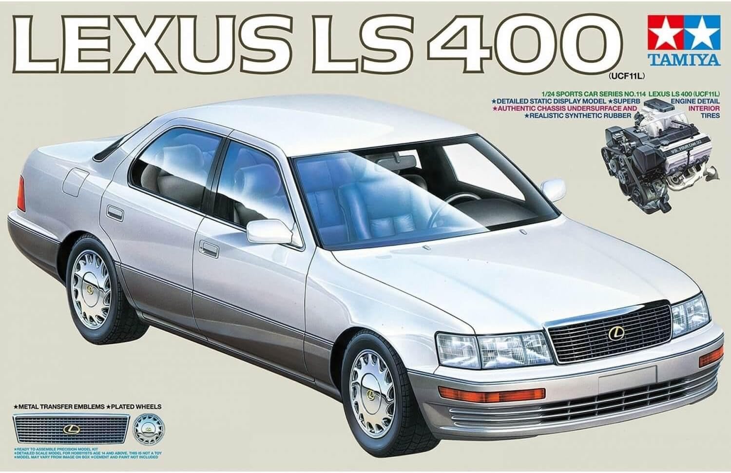 Tamiya 24114 Lexus LS400 (UCF11L) 1:24 Model Kit