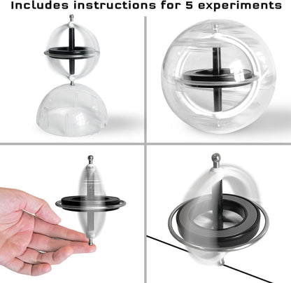 Thames & Kosmos | 678002 | Gyroscope | Essential STEM Tools | Experiments | Physics | Ages 8+