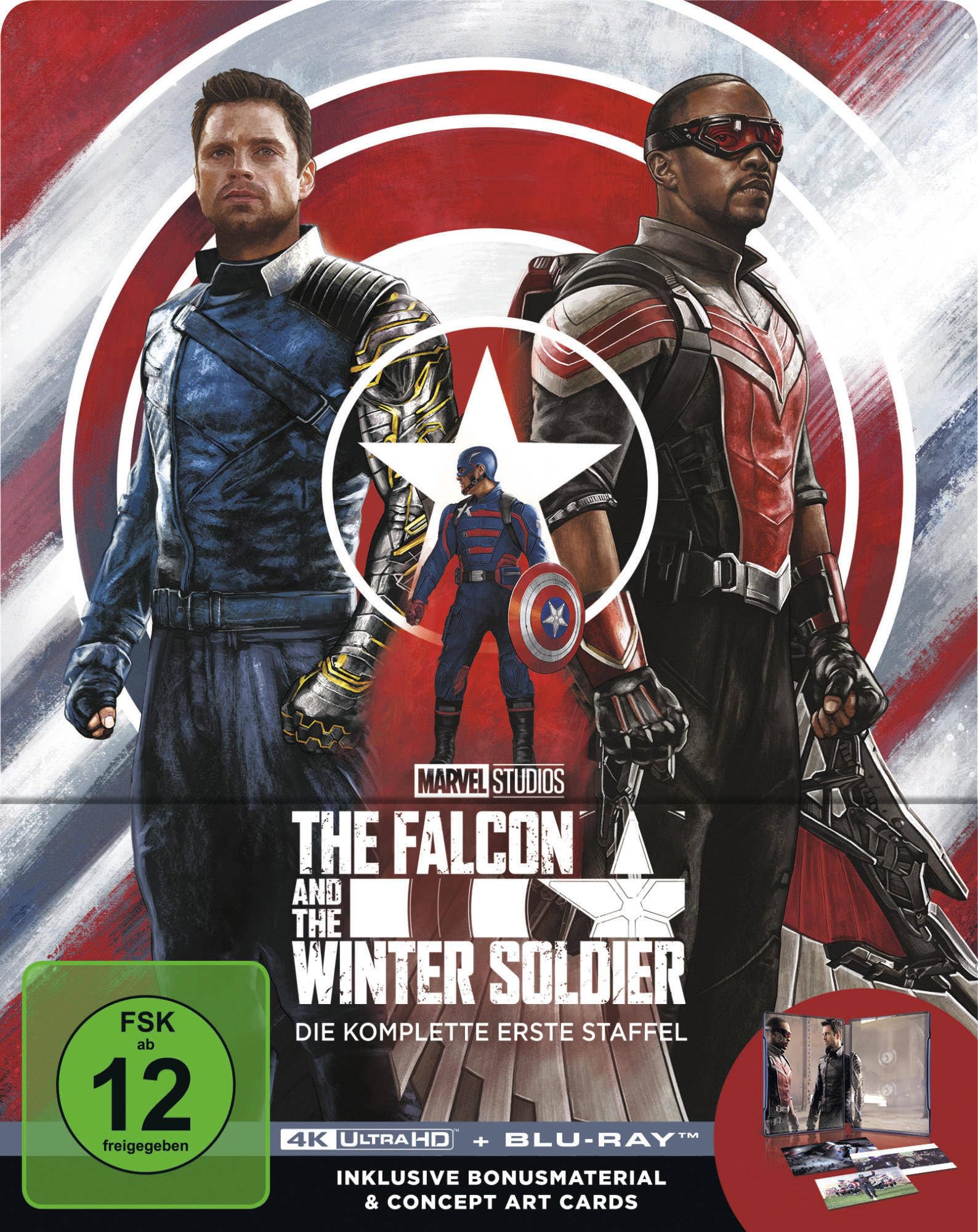 The Falcon and the Winter Soldier - Staffel 1 - Steelbook - Limited Edition (4K Ultra HD) (+ Blu-ray)
