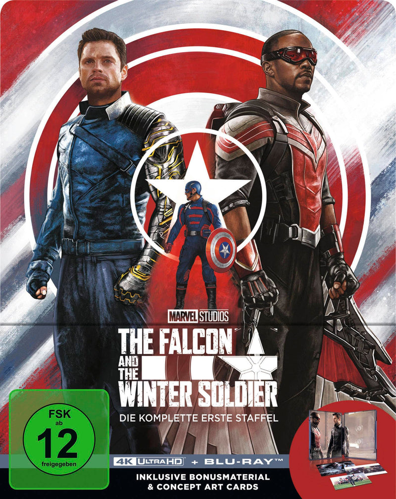 The Falcon and the Winter Soldier - Staffel 1 - Steelbook - Limited Edition (4K Ultra HD) (+ Blu-ray)