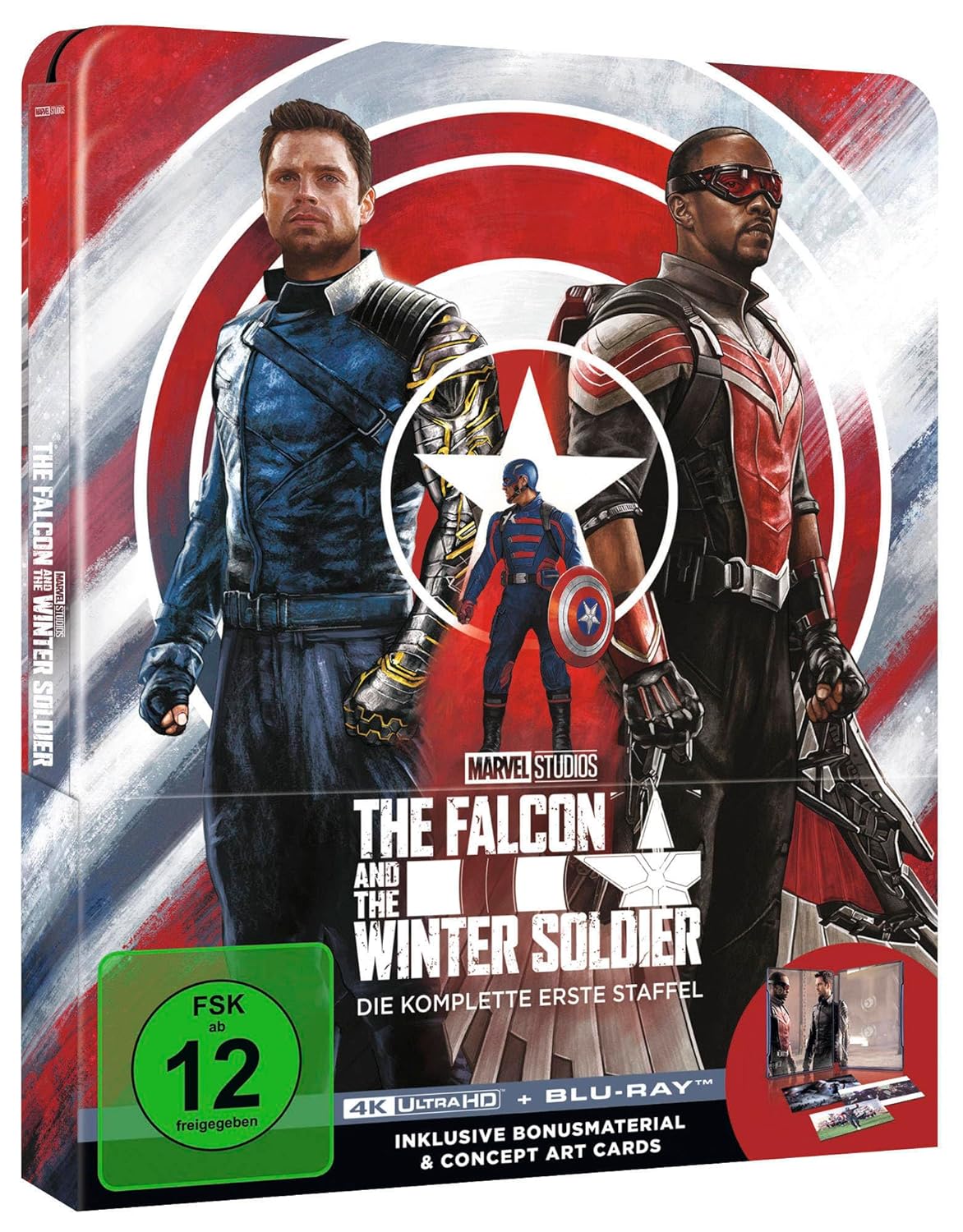 The Falcon and the Winter Soldier - Staffel 1 - Steelbook - Limited Edition (4K Ultra HD) (+ Blu-ray)