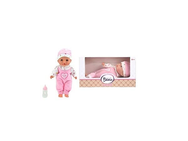 Toi Toys Babypuppe mit Flasche rosa/weiß