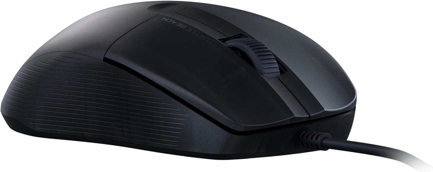 Turtle Beach Pure Sel - Ratón de Juego RGB ergonómico Ultraligero, Sensor óptico de 8000 dpi, interruptores mecánicos, Sistema de pretensado, deslizamientos de PTFE Puro, iluminación RGB