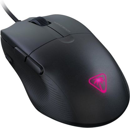 Turtle Beach Pure Sel - Ratón de Juego RGB ergonómico Ultraligero, Sensor óptico de 8000 dpi, interruptores mecánicos, Sistema de pretensado, deslizamientos de PTFE Puro, iluminación RGB