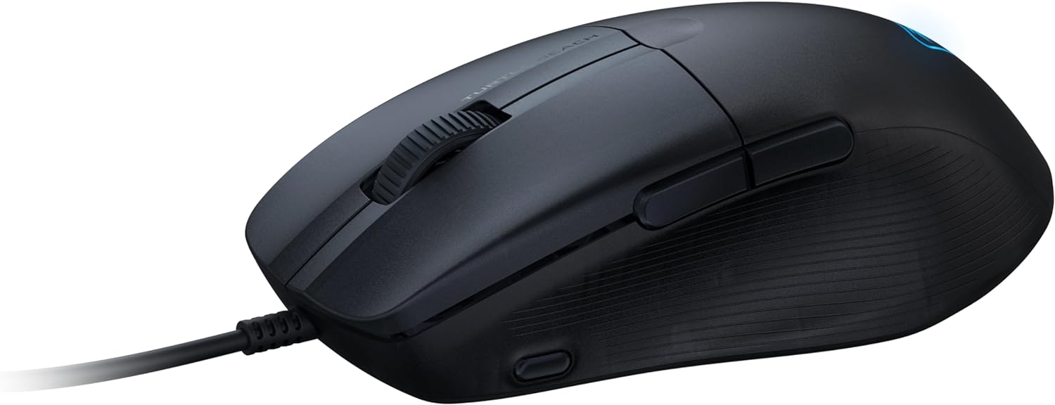 Turtle Beach Pure Sel - Ratón de Juego RGB ergonómico Ultraligero, Sensor óptico de 8000 dpi, interruptores mecánicos, Sistema de pretensado, deslizamientos de PTFE Puro, iluminación RGB
