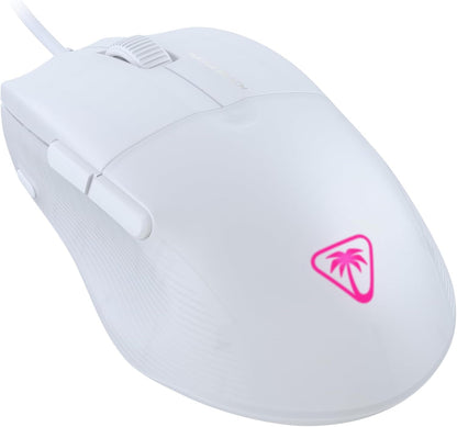 Turtle Beach Pure Sel - Ratón de Juego RGB ergonómico Ultraligero, Sensor óptico de 8000 dpi, interruptores mecánicos, Sistema de pretensado, deslizamientos de PTFE Puro, iluminación RGB