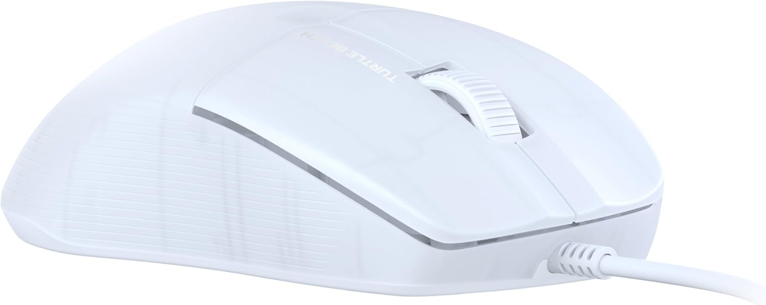 Turtle Beach Pure Sel - Ratón de Juego RGB ergonómico Ultraligero, Sensor óptico de 8000 dpi, interruptores mecánicos, Sistema de pretensado, deslizamientos de PTFE Puro, iluminación RGB
