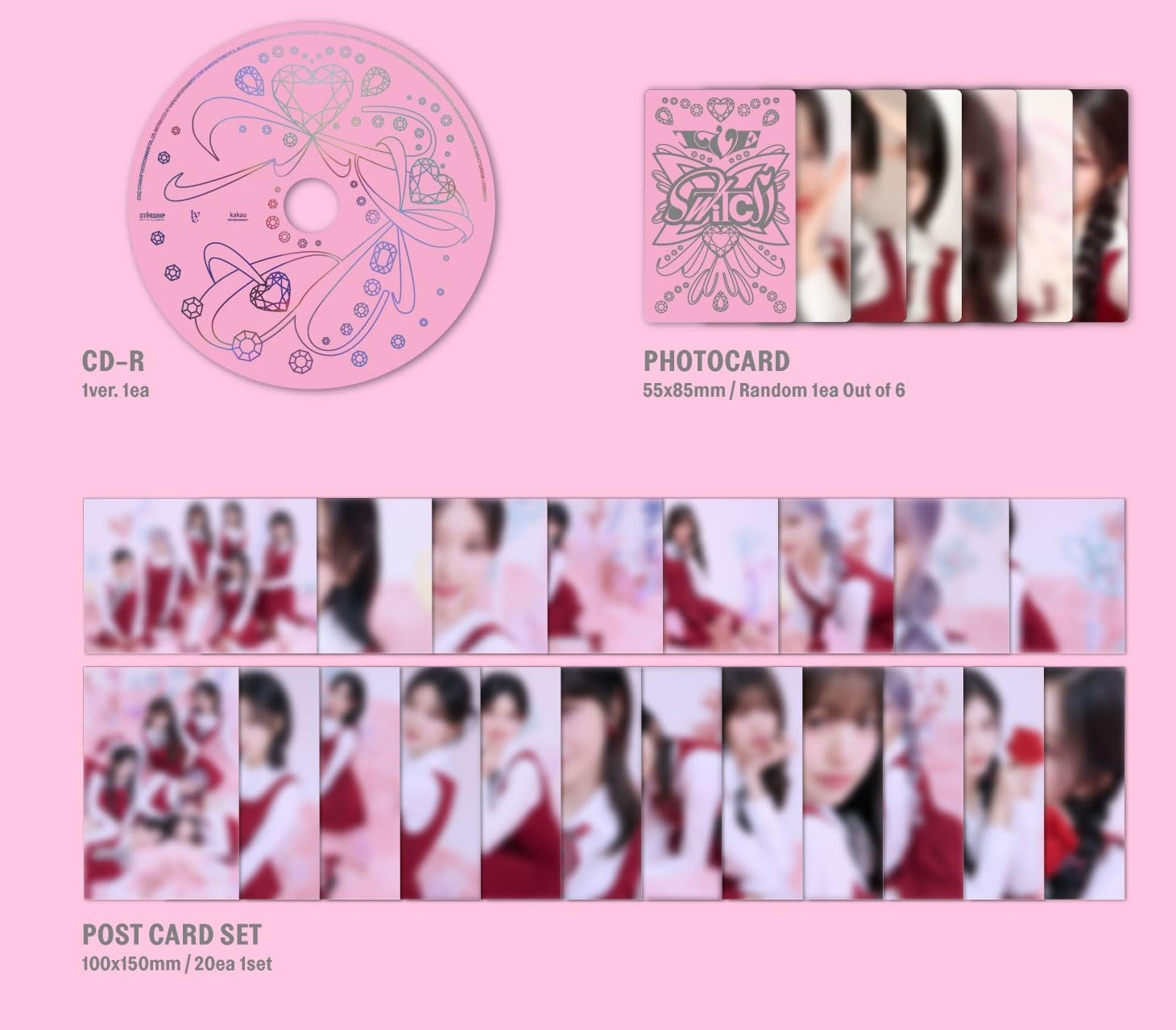 Ive Switch - Random Cover - incl. 72pg Photobook, Photocard + Folded Heart Card
