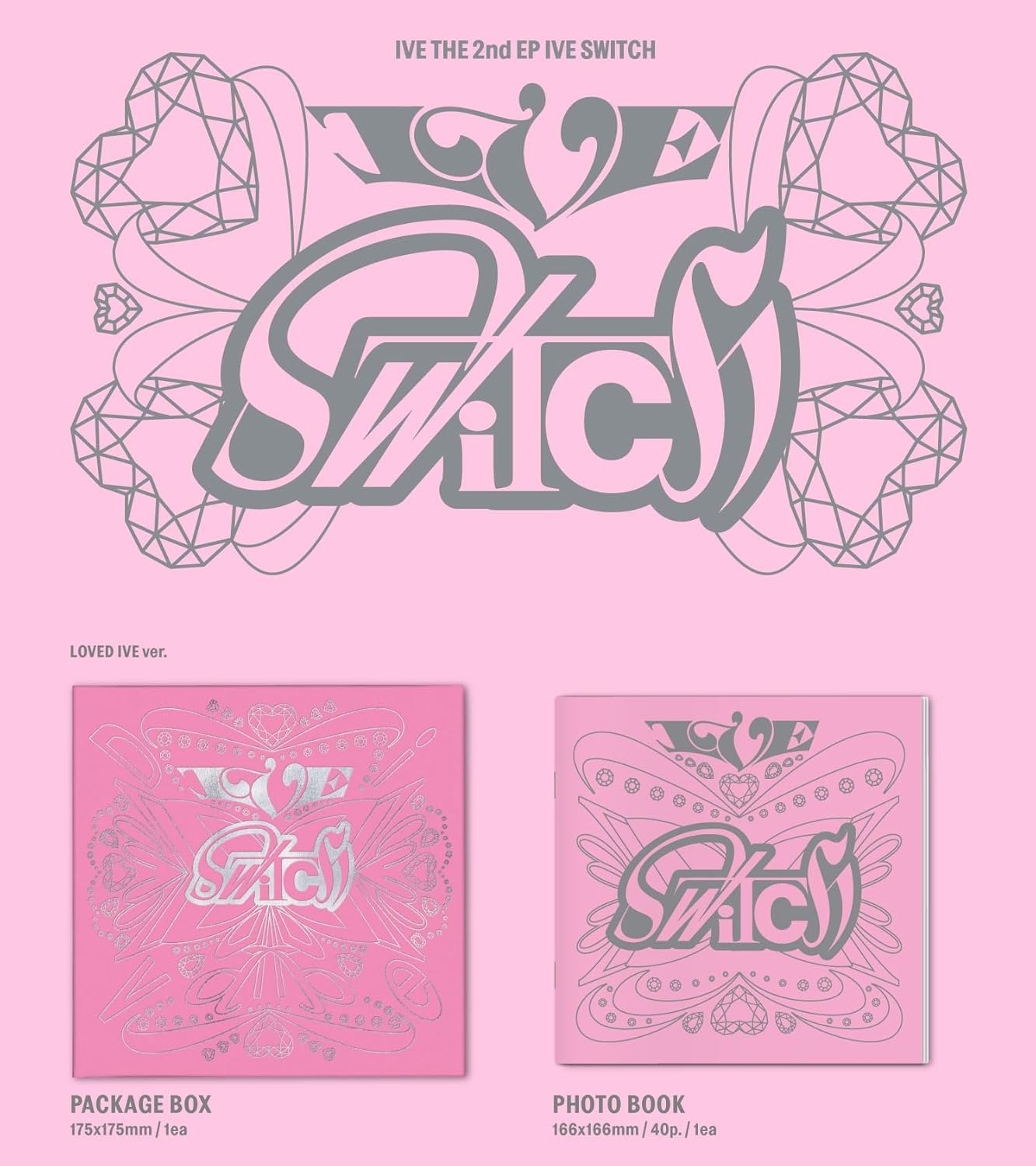 Ive Switch - Random Cover - incl. 72pg Photobook, Photocard + Folded Heart Card