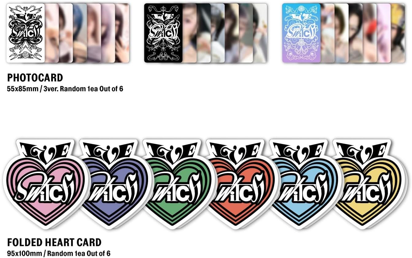 Ive Switch - Random Cover - incl. 72pg Photobook, Photocard + Folded Heart Card