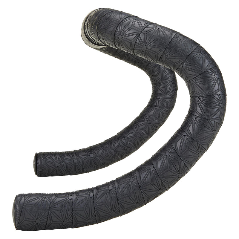 Supacaz Super Sticky Kush Gravel Bar Tape 2023 Black + Ano Black Plugs