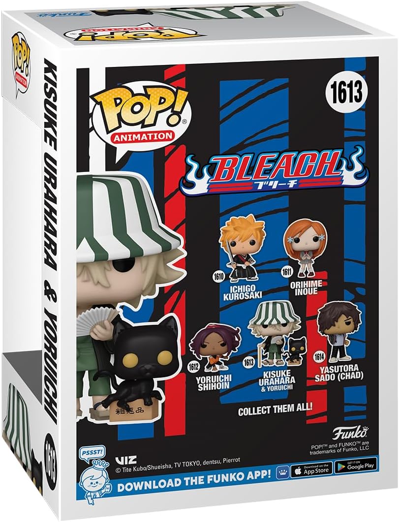 Funko POP! Animation: BLEACH - Kisuke Urahara With Yoruichi - Bleach - Collectable Vinyl Figure - Gift Idea - Official Merchandise - Toys for Kids & Adults - Anime Fans - Model Figure for Collectors