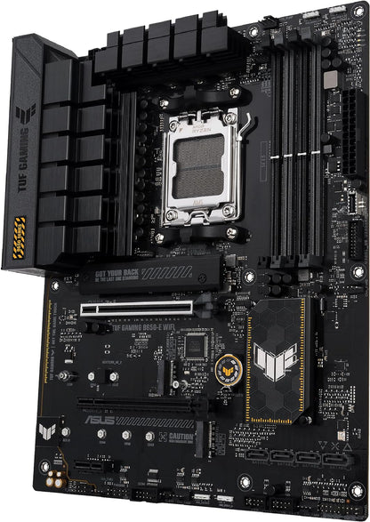 ASUS TUF GAMING B650M-E WIFI Mainboard Sockel AMD AM5 (Ryzen 7000, mATX, PCIe 5.0, DDR5-Speicher, WIFI 6E, USB 3.2 Gen 2x2 Typ-C, Aura Sync