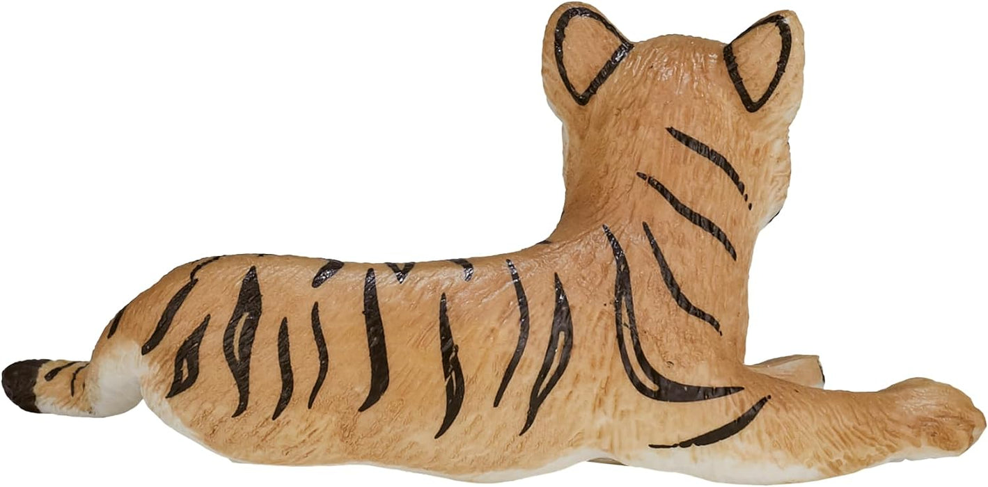 MOJO Tiger Cub lying Down Wildlife Animal Model Toy Figure